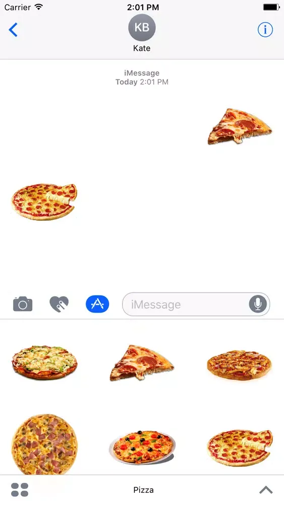 Скриншоты Pizza Stickers Emoji