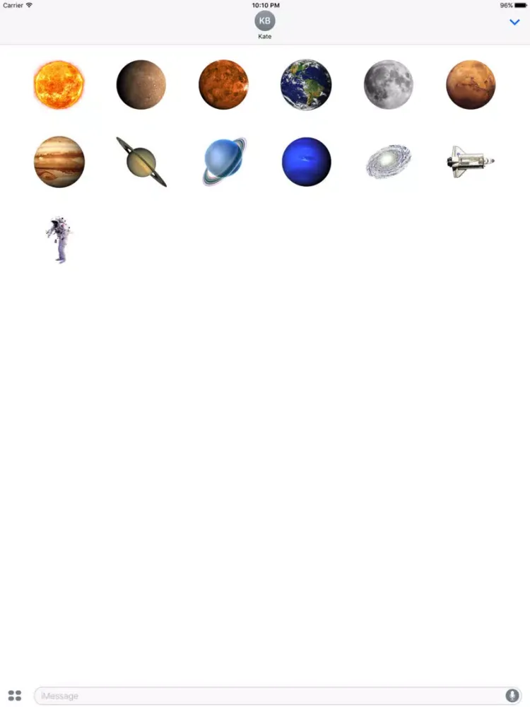 Solar System Stickers iPad  Ekran Görüntüleri
