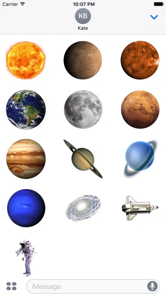 Solar System Stickers Ekran Görüntüleri
