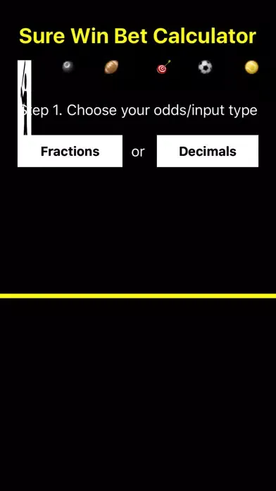 Zrzuty ekranu Sure Win Bet Calculator