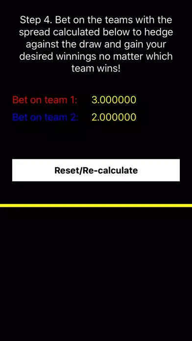 Zrzuty ekranu Sure Win Bet Calculator