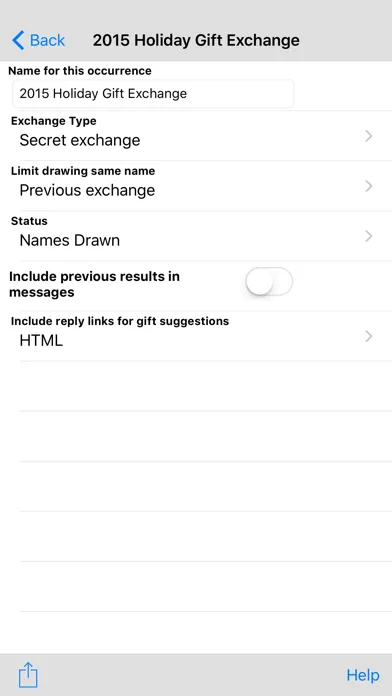 ภาพหน้าจอของ Gift Exchange Lite