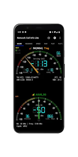 Zrzuty ekranu Network Cell Info Lite & Wifi