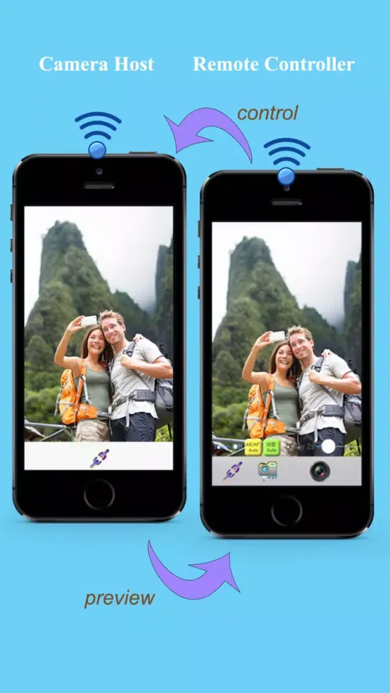 Capturas de tela do iSelfie Two - remote selfie