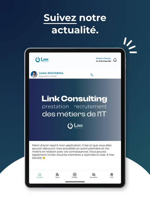 Link Consulting iPad  Screenshots