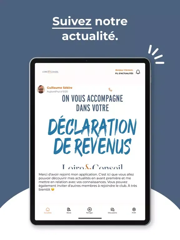 Loire et Conseil iPad  Screenshots