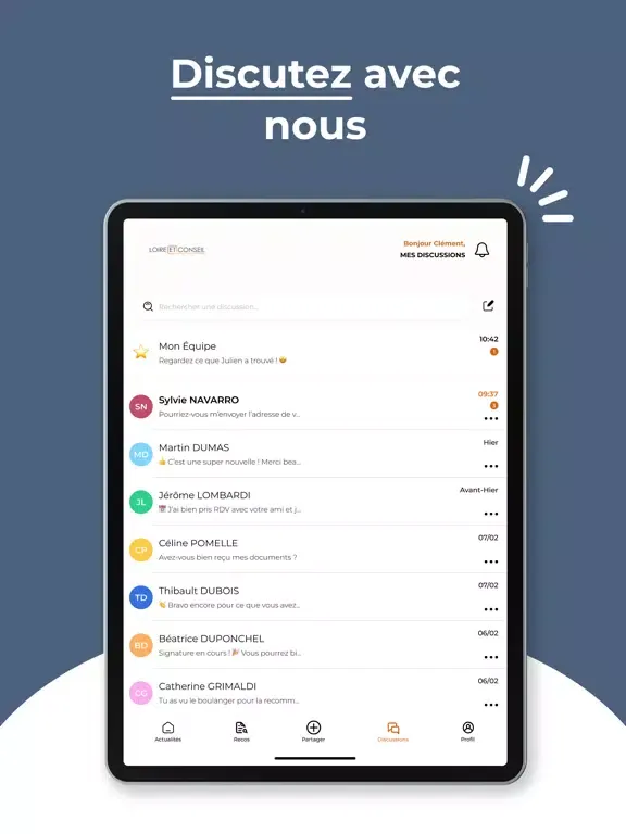 Loire et Conseil iPad  Screenshots