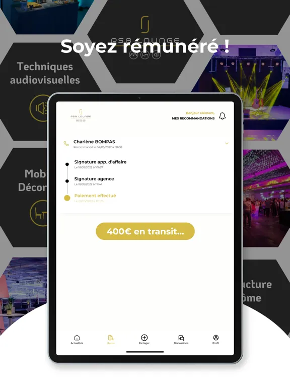Ảnh chụp màn hình của PSB Lounge iPad 