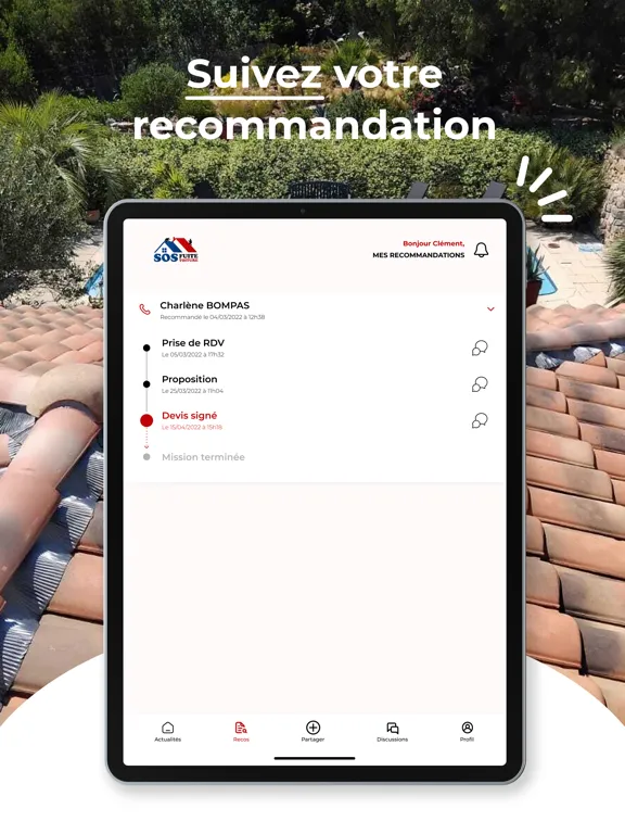 Скриншоты SOS Fuite Toiture iPad 