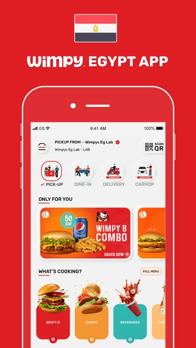 ภาพหน้าจอของ Wimpy Egypt: Order Food Online
