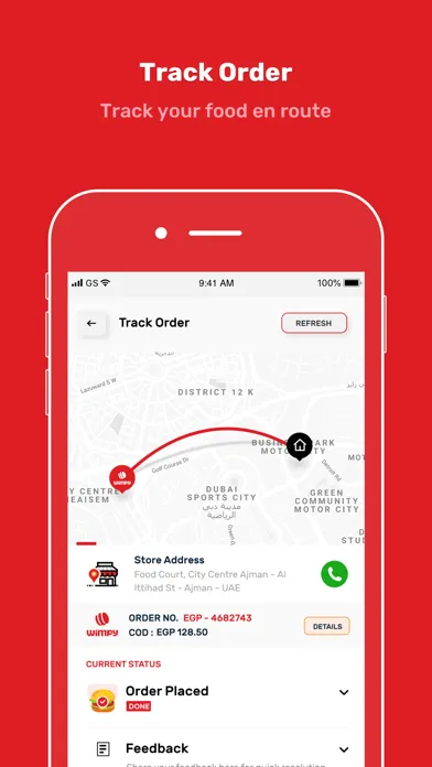 ภาพหน้าจอของ Wimpy Egypt: Order Food Online