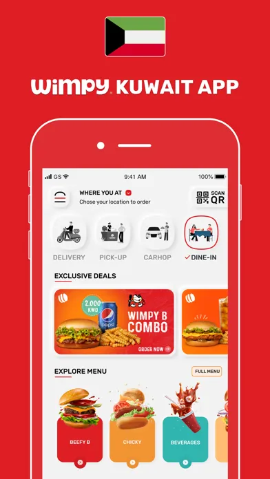 ภาพหน้าจอของ Wimpy Kuwait - Order Burgers