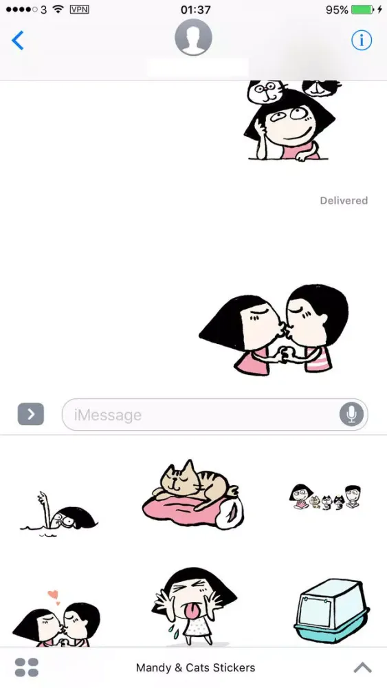 Mandy & Cats Stickers Ekran Görüntüleri