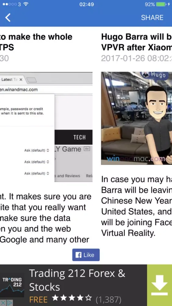 Capturas de pantalla de winandmac News - tech and fun news with Emoji!
