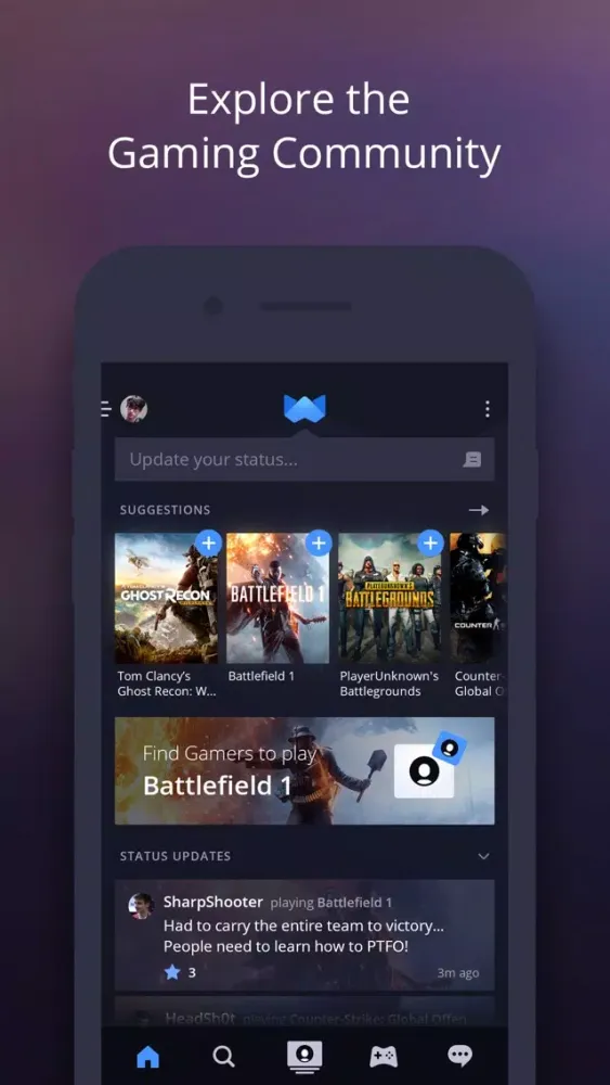 Capturas de tela do Wind: Find gamers to play with