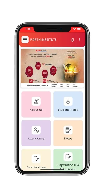 PARTH INSTITUTE Screenshots
