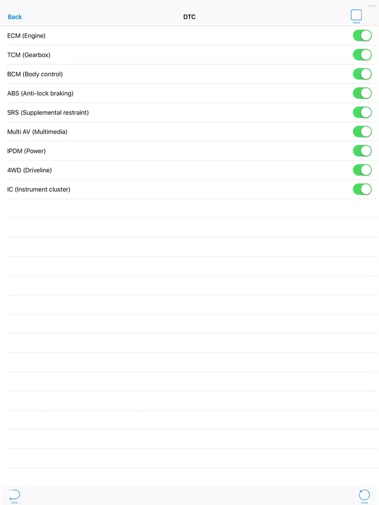 WindFast Lite Infiniti/Nissan iPad  Screenshots