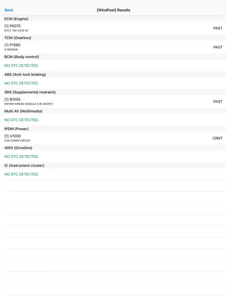 WindFast Lite Infiniti/Nissan iPad  Screenshots
