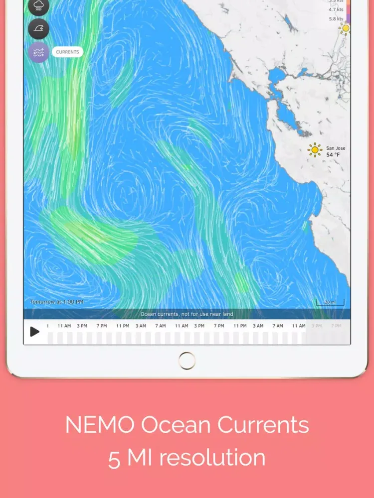 Captures d'écran de Windria - US West (NOAA high-res Wind/waves/currents forecast) iPad 