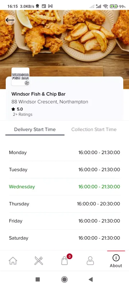 Tangkapan layar Windsor Fish & Chip Bar