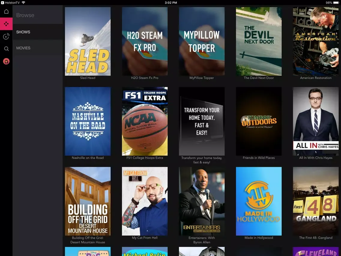 Kinetic TV iPad  سکرین شاٹس