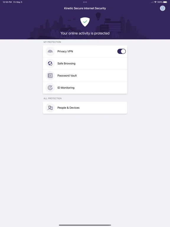 Kinetic Secure iPad 应用截图