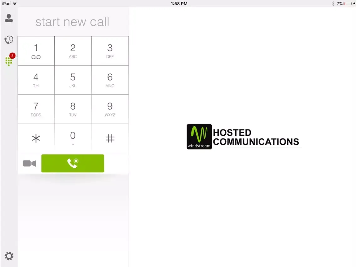 Capturas de tela do Windstream Hosted Communications for iPad iPad 