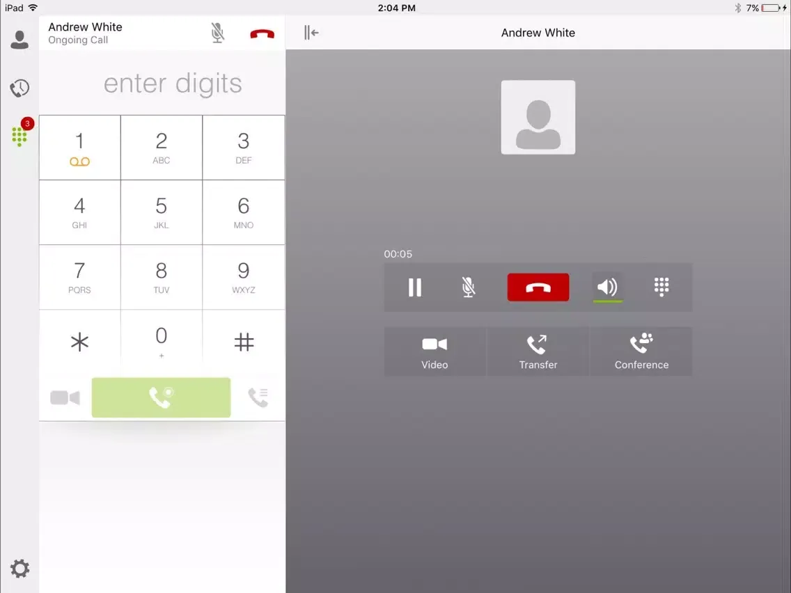 Capturas de tela do Windstream Hosted Communications for iPad iPad 