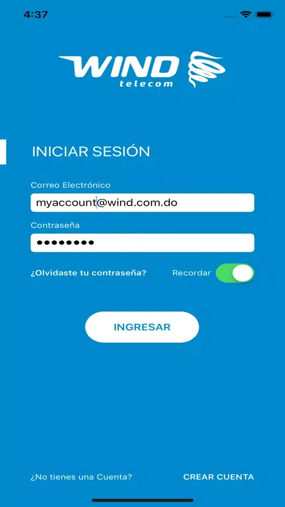 Captures d'écran de WindApp