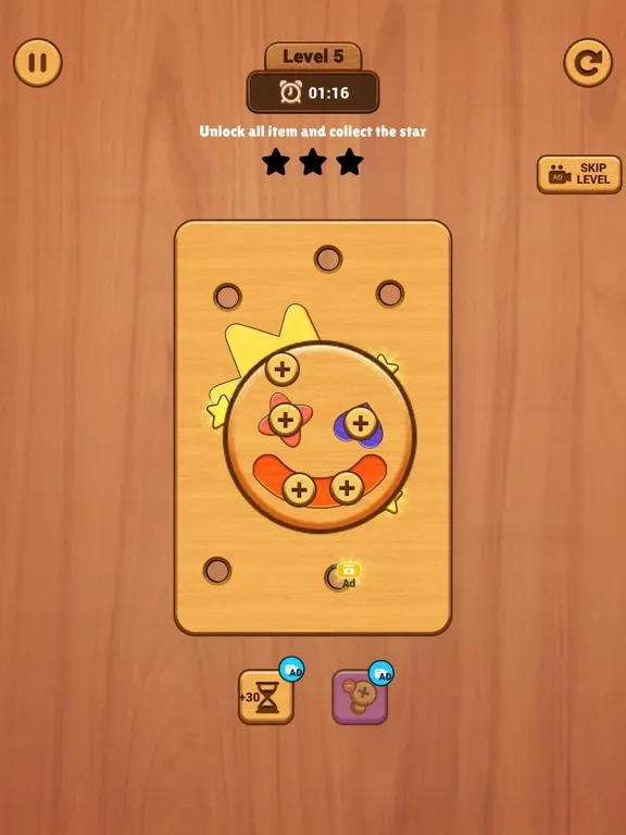 Capturas de pantalla de Wood Screws: Nut n Bolt Puzzle iPad 