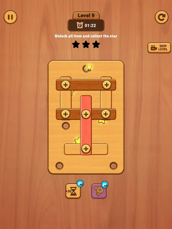 Capturas de pantalla de Wood Screws: Nut n Bolt Puzzle iPad 