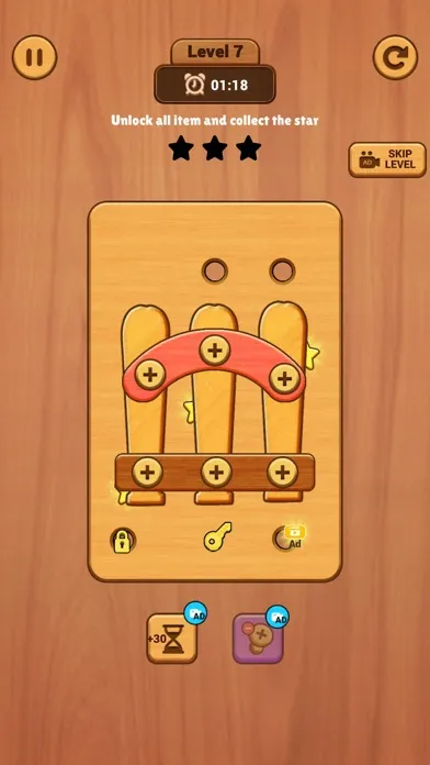 Capturas de pantalla de Wood Screws: Nut n Bolt Puzzle