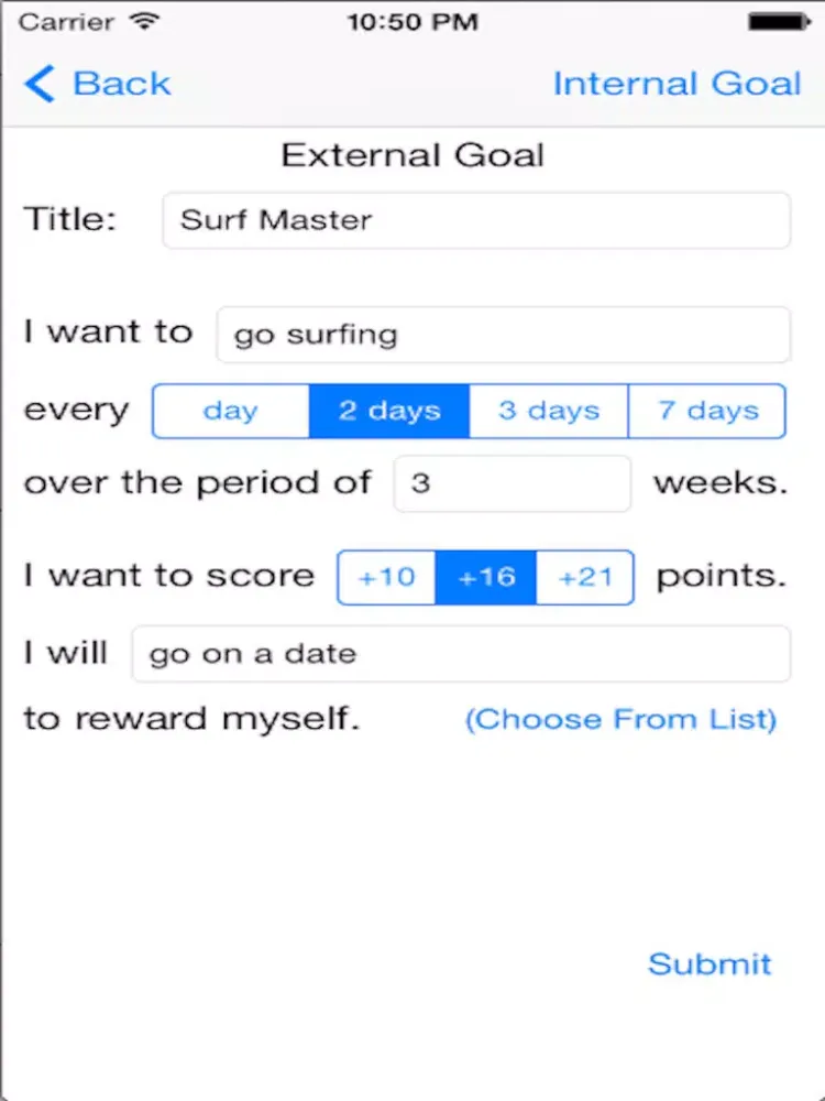 Goal Helper iPad  سکرین شاٹس