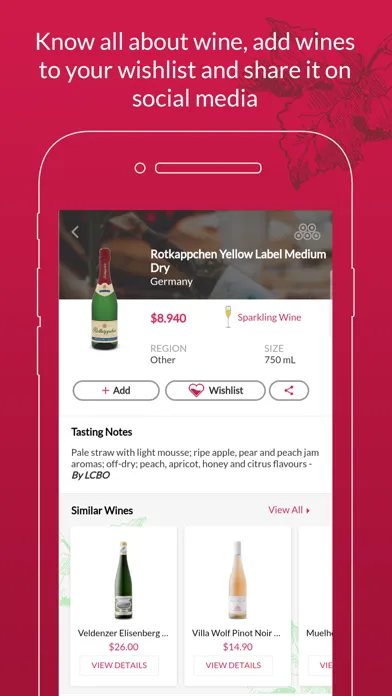 Wine Collection Ekran Görüntüleri
