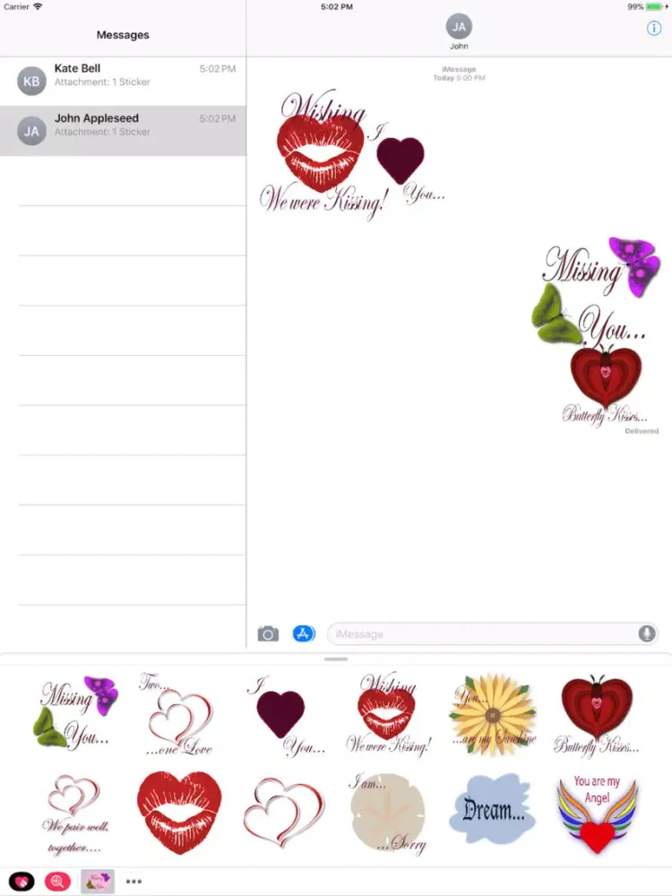ภาพหน้าจอของ Enchanted Love iPad 
