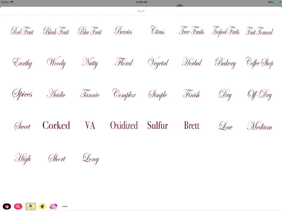 Capturas de pantalla de Wine Tasting Terminology iPad 