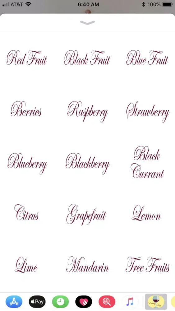 Capturas de pantalla de Wine Tasting Terminology