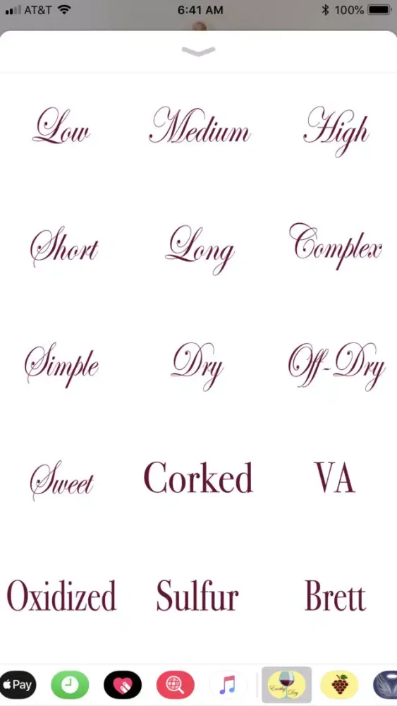 Capturas de pantalla de Wine Tasting Terminology