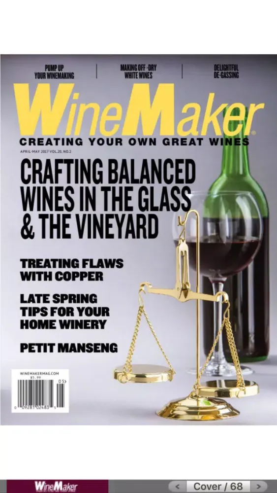 ภาพหน้าจอของ WineMaker Magazine