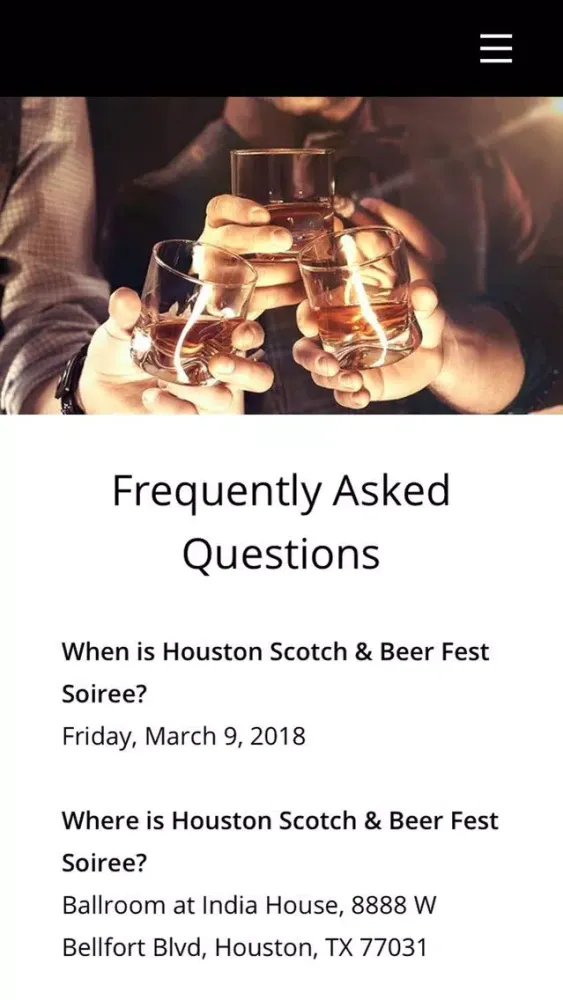 Houston Scotch and Beer Fest Screenshots