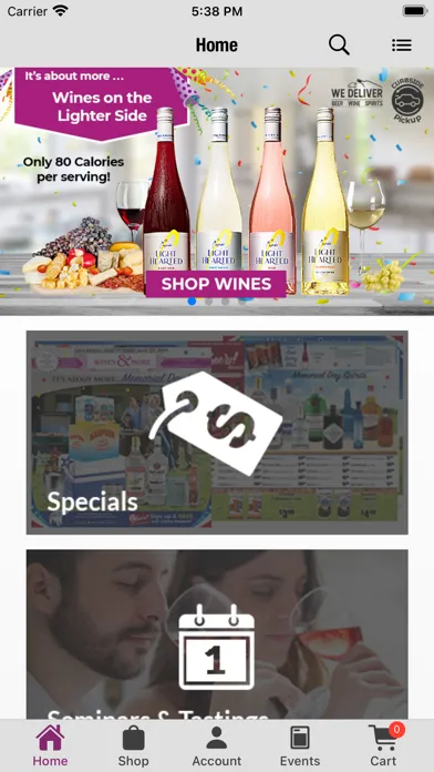 Tangkapan layar Wines & More Mansfield