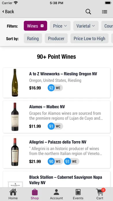 Tangkapan layar Wines & More Mansfield