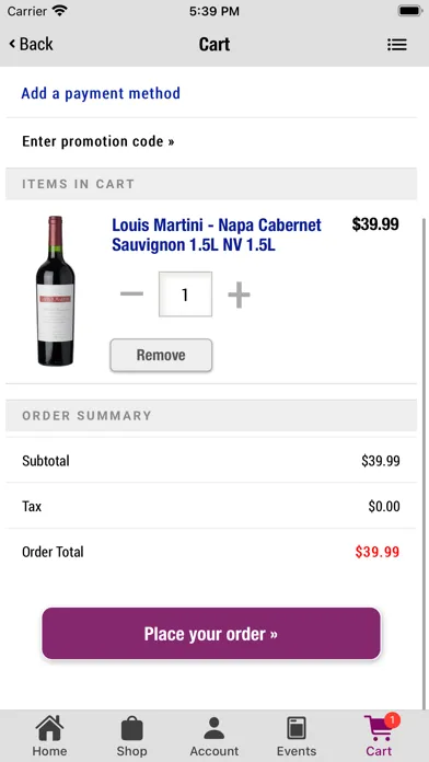 Tangkapan layar Wines & More Mansfield