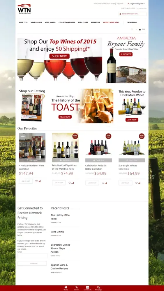 Capturas de pantalla de Wine Tasting Network WTN