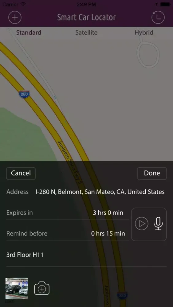 Smart Car Locator - Park It Forget It應用截圖