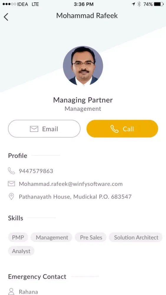 Winfy Software - Employee Directory應用截圖