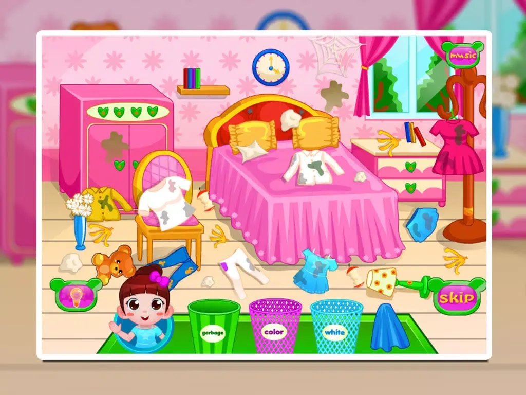 Cleaning Bedroom iPad  स्क्रीनशॉट