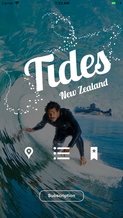 ภาพหน้าจอของ NZ Tides