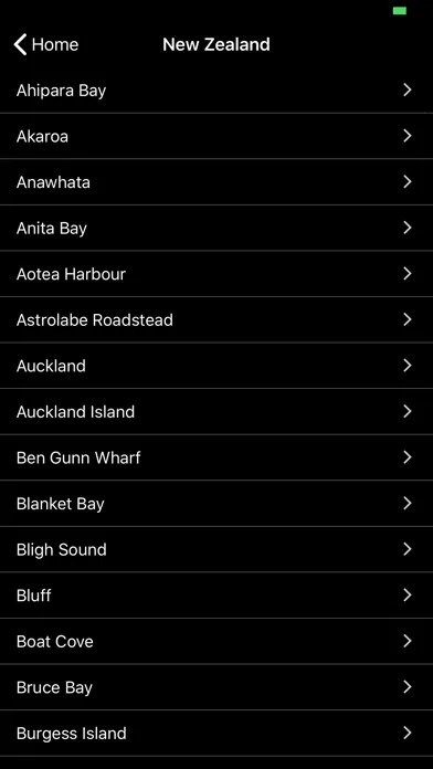 ภาพหน้าจอของ NZ Tides