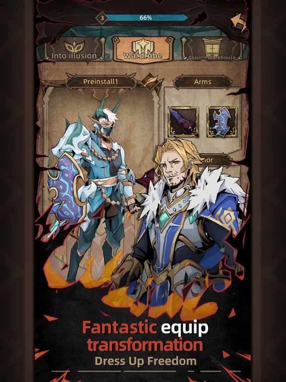 Ảnh chụp màn hình của Legend of Hunters iPad